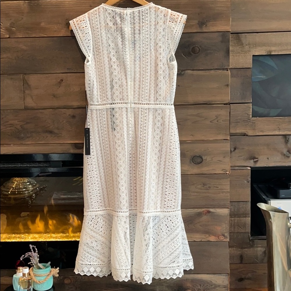Elie Tahari Florance Dress in Fresh Pearl - Picture 4 of 16